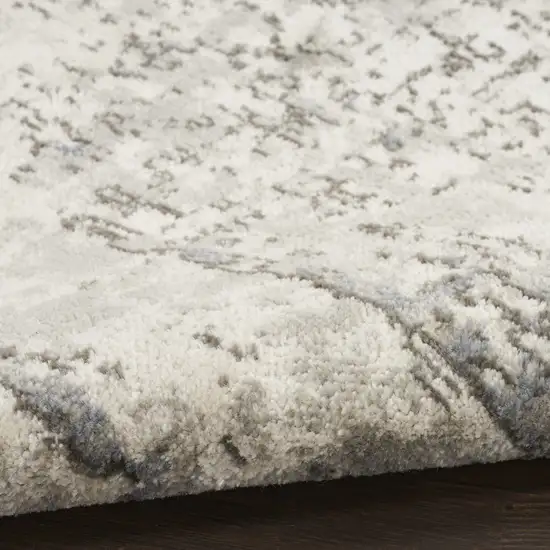 Gray Floral Area Rug Photo 8