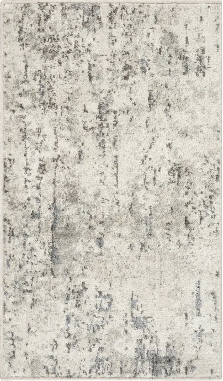 Gray Floral Area Rug Photo 6