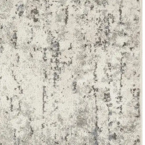 Gray Floral Area Rug Photo 3
