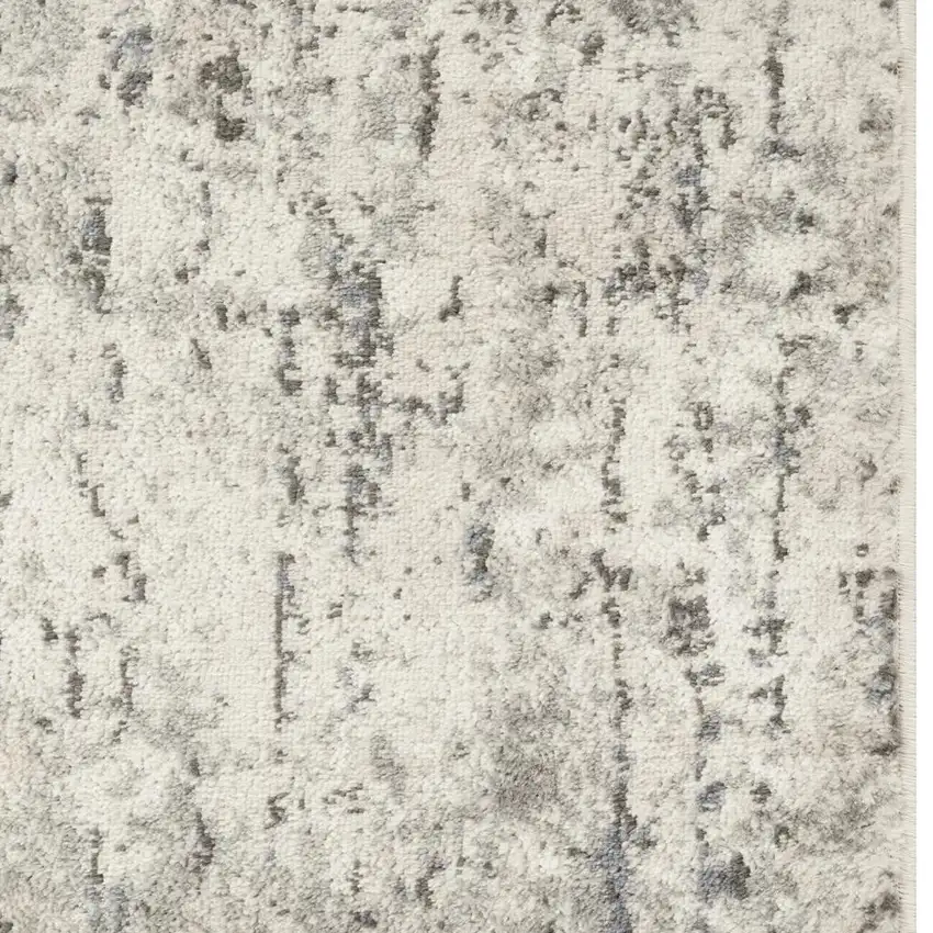 Gray Floral Area Rug Photo 3