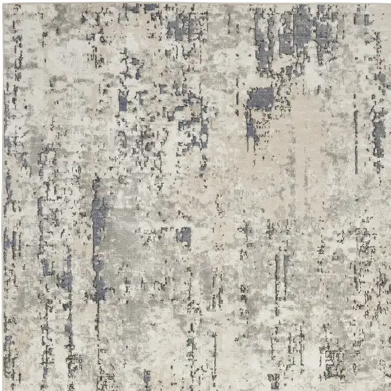 Gray Floral Area Rug Photo 9
