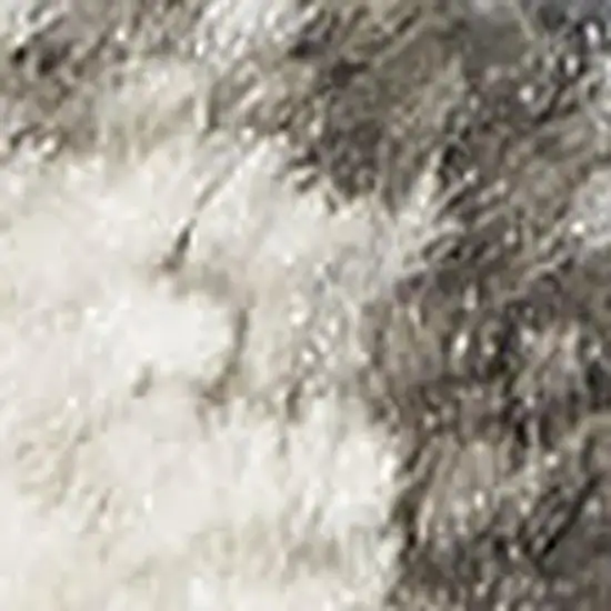 Gray Floral Area Rug Photo 2