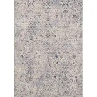 Photo of Gray Floral Area Rug