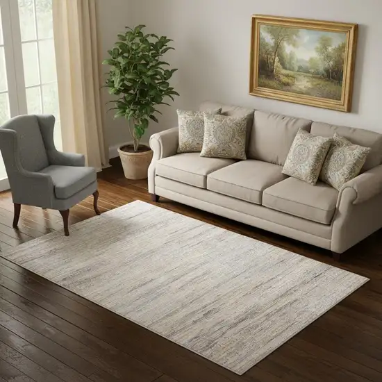 Gray Floral Area Rug Photo 1