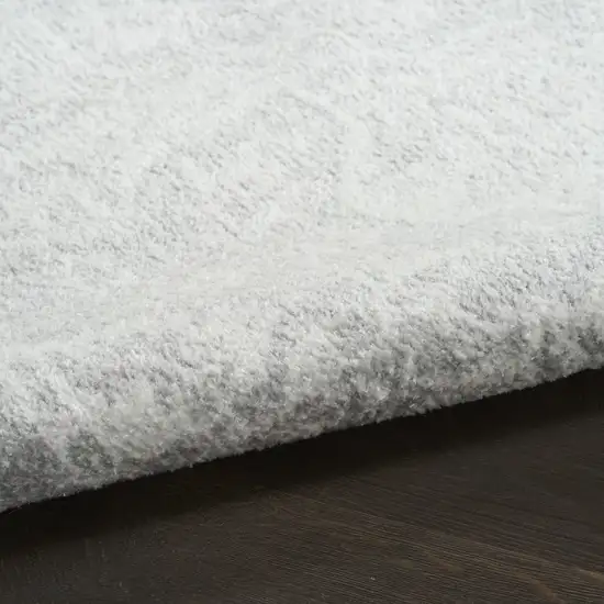 Gray Floral Distressed Area Rug Photo 9