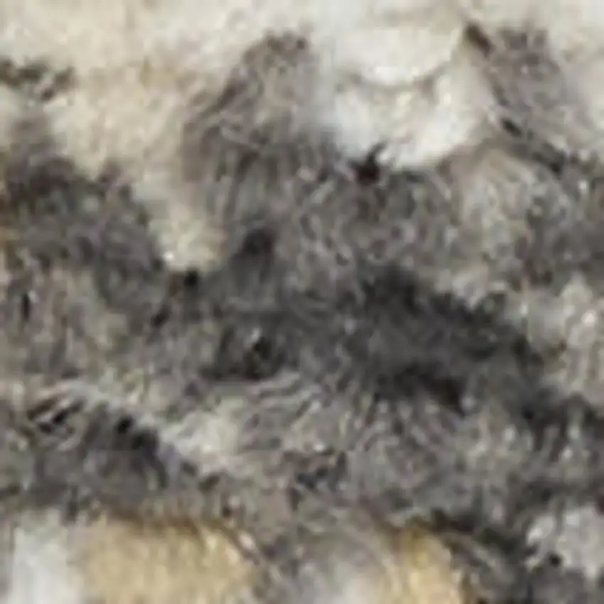 Gray Floral Distressed Area Rug Photo 3