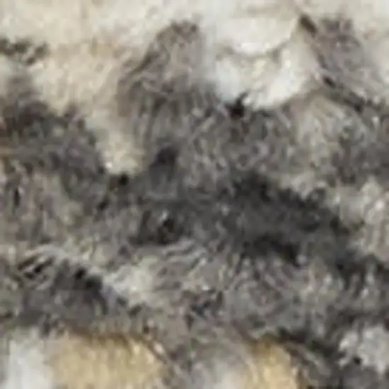 Gray Floral Distressed Area Rug Photo 3