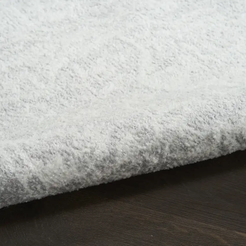 Gray Floral Distressed Area Rug Photo 9