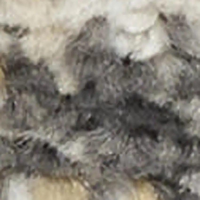 Gray Floral Distressed Area Rug Photo 3