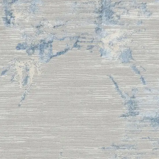 Gray Floral Power Loom Area Rug Photo 3