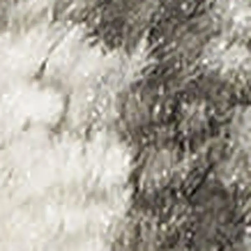 Gray Floral Power Loom Area Rug Photo 2