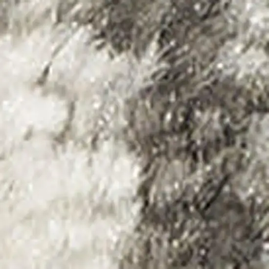 Gray Floral Power Loom Area Rug Photo 2