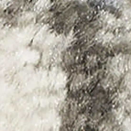 Gray Floral Power Loom Area Rug Photo 4