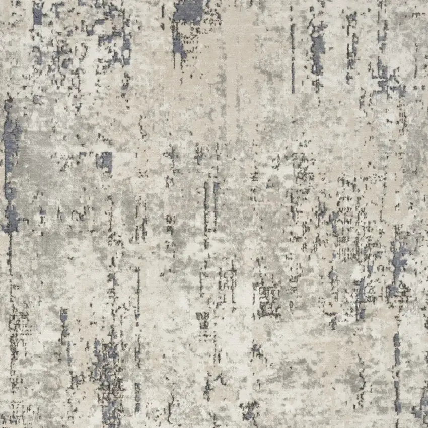 Gray Floral Power Loom Area Rug Photo 9