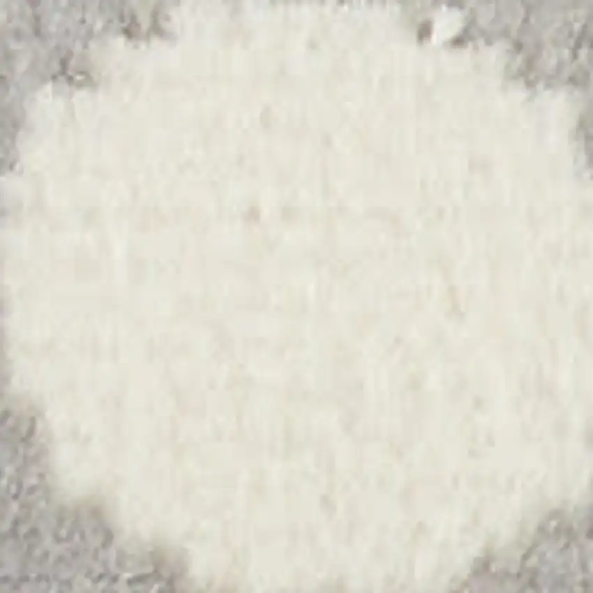Gray Floral Power Loom Area Rug Photo 1