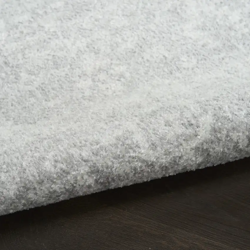 Gray Floral Power Loom Worn Faded Area Rug Photo 9