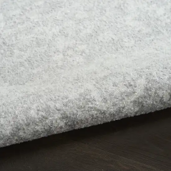 Gray Floral Power Loom Worn Faded Area Rug Photo 9