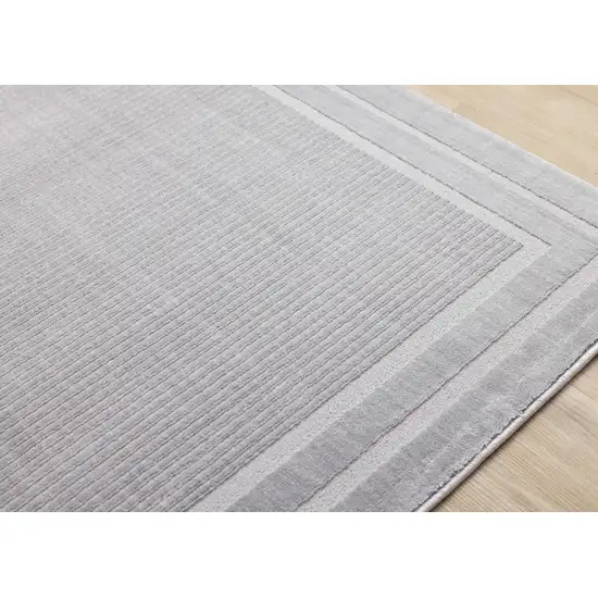 Gray Geometric Area Rug Photo 8