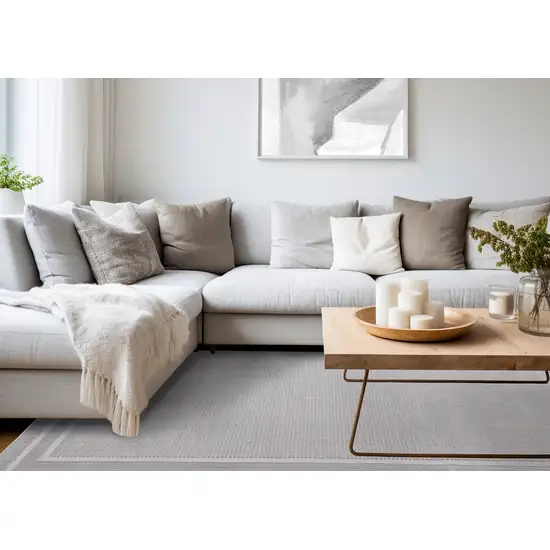 Gray Geometric Area Rug Photo 7