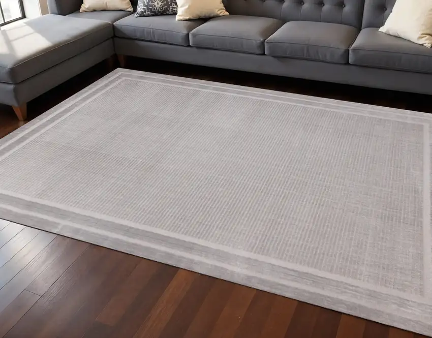 Gray Geometric Area Rug Photo 1