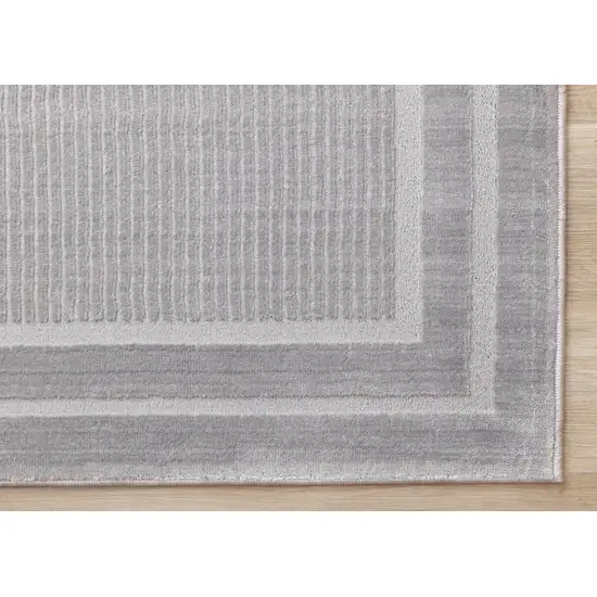 Gray Geometric Area Rug Photo 9
