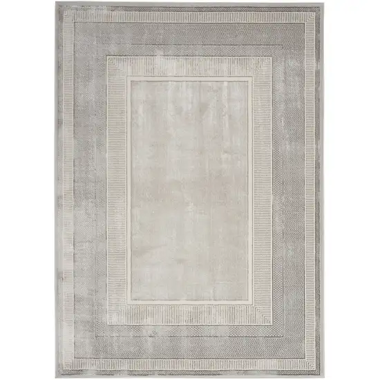 Gray Geometric Area Rug Photo 7