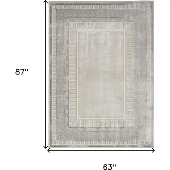 Gray Geometric Area Rug Photo 3