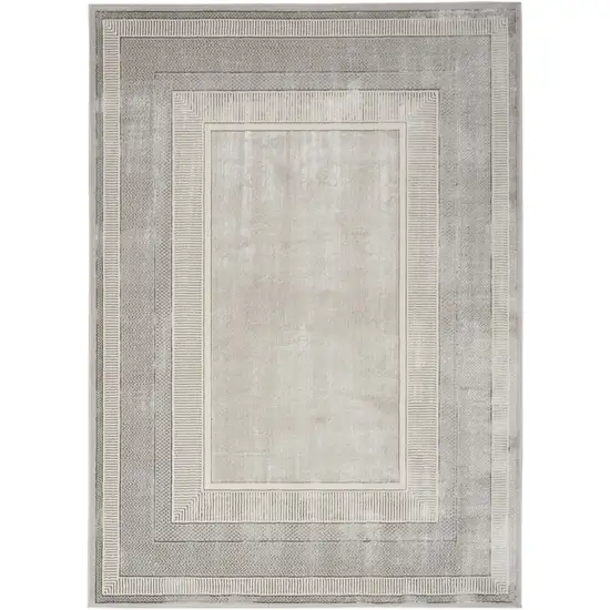 Gray Geometric Area Rug Photo 2