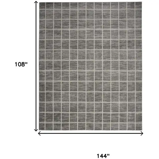 Gray Geometric Area Rug Photo 3