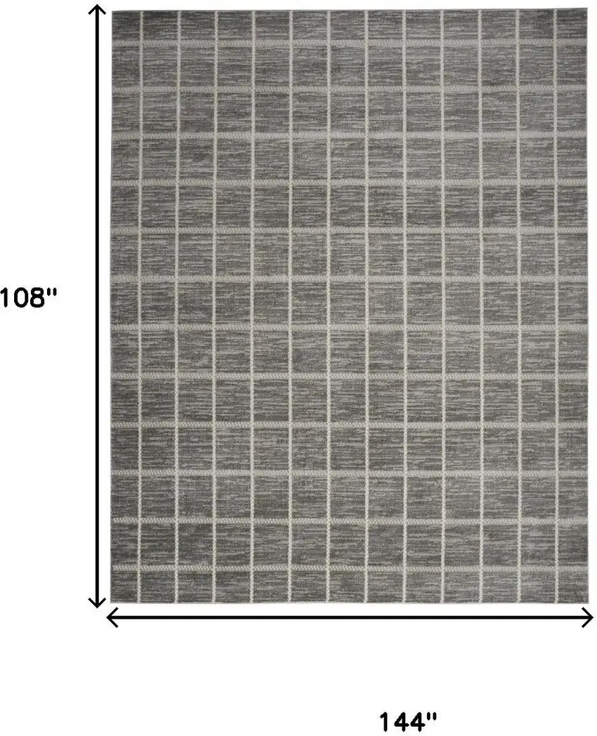 Gray Geometric Area Rug Photo 3