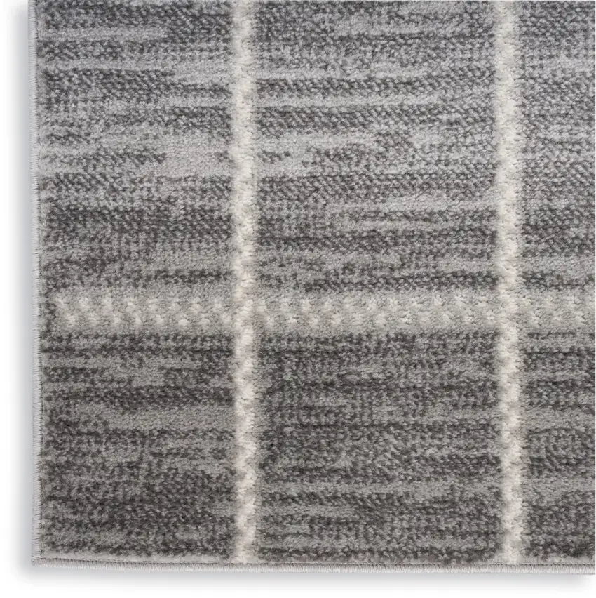 Gray Geometric Area Rug Photo 9