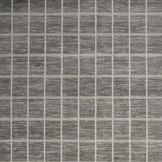 Gray Geometric Area Rug Photo 6