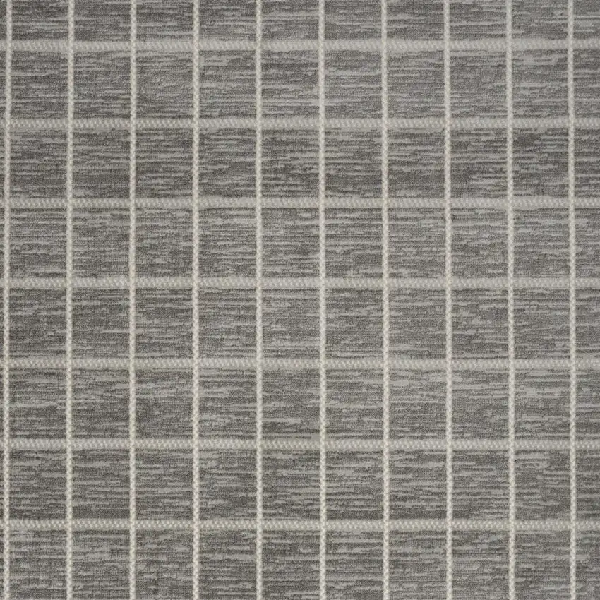 Gray Geometric Area Rug Photo 4