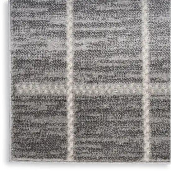 Gray Geometric Area Rug Photo 8