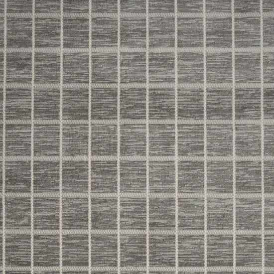 Gray Geometric Area Rug Photo 6