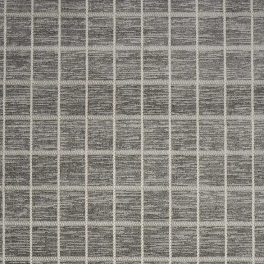 Gray Geometric Area Rug Photo 6