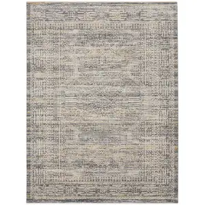 Photo of Gray Geometric Area Rug