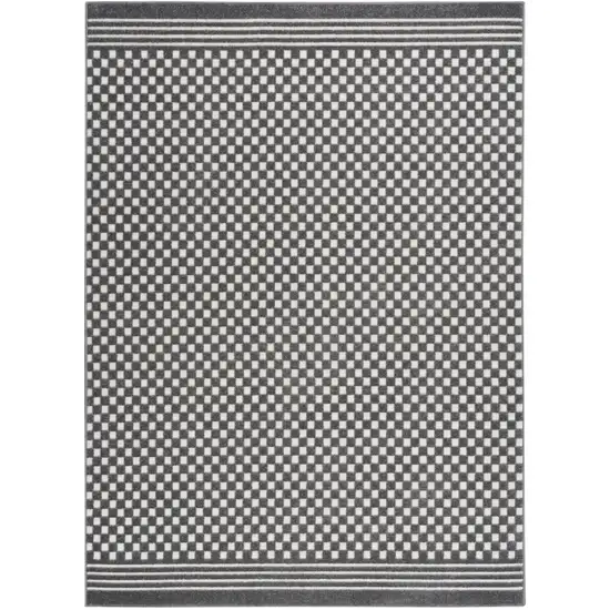 Gray Geometric Area Rug Photo 6
