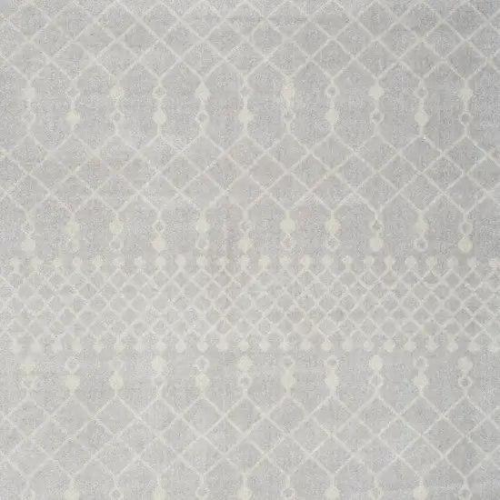 Gray Geometric Area Rug Photo 3