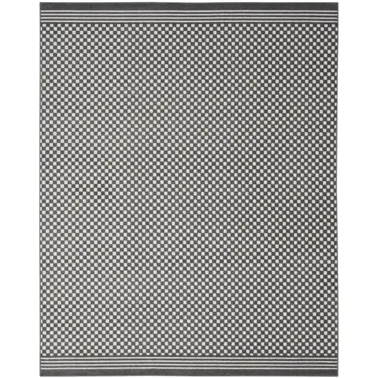 Gray Geometric Area Rug Photo 7