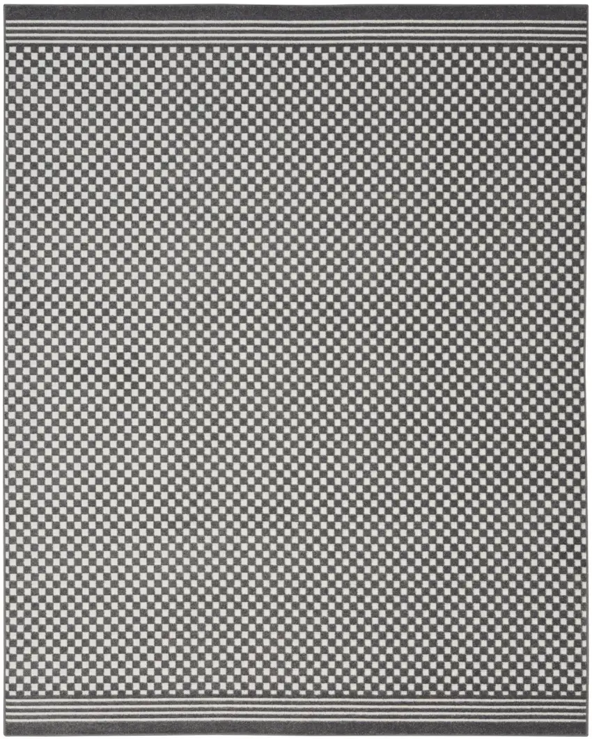 Gray Geometric Area Rug Photo 7