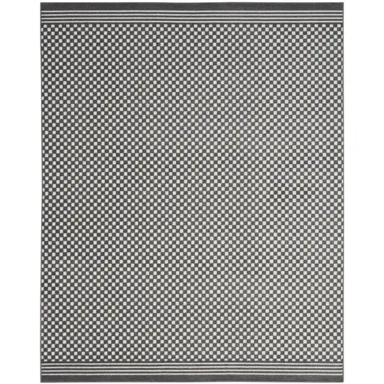 Gray Geometric Area Rug Photo 8