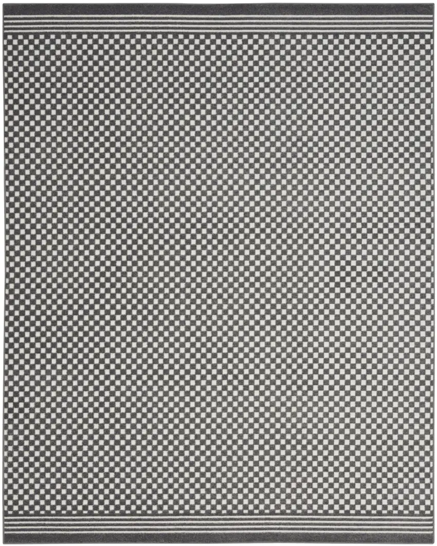 Gray Geometric Area Rug Photo 8