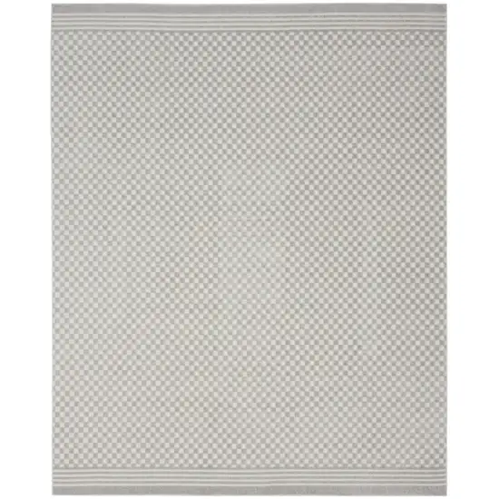 Gray Geometric Area Rug Photo 6