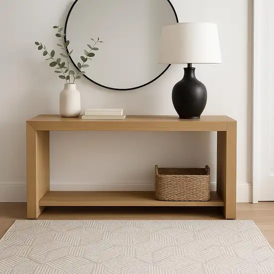 Gray Geometric Area Rug Photo 1