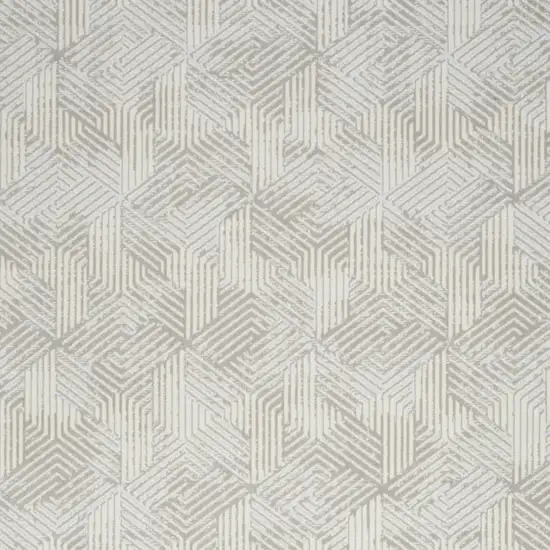 Gray Geometric Area Rug Photo 9