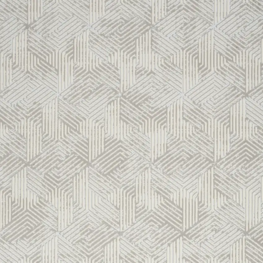 Gray Geometric Area Rug Photo 9