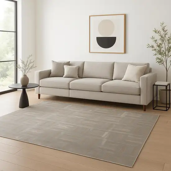 Gray Geometric Area Rug Photo 1