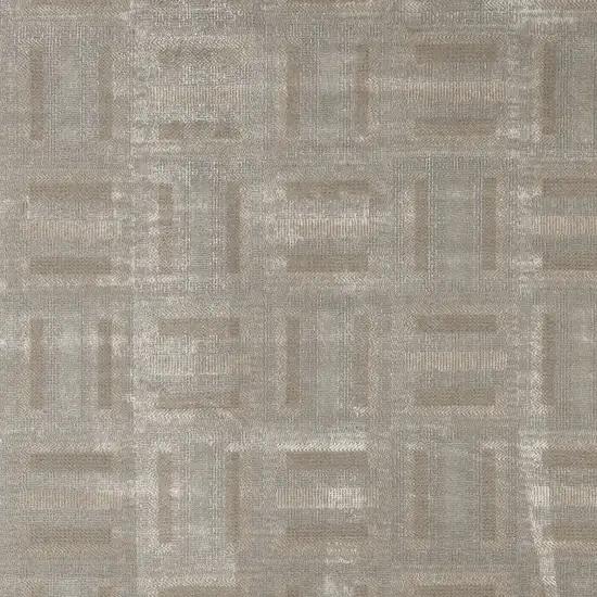Gray Geometric Area Rug Photo 9