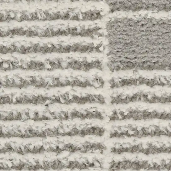 Gray Geometric Area Rug Photo 3
